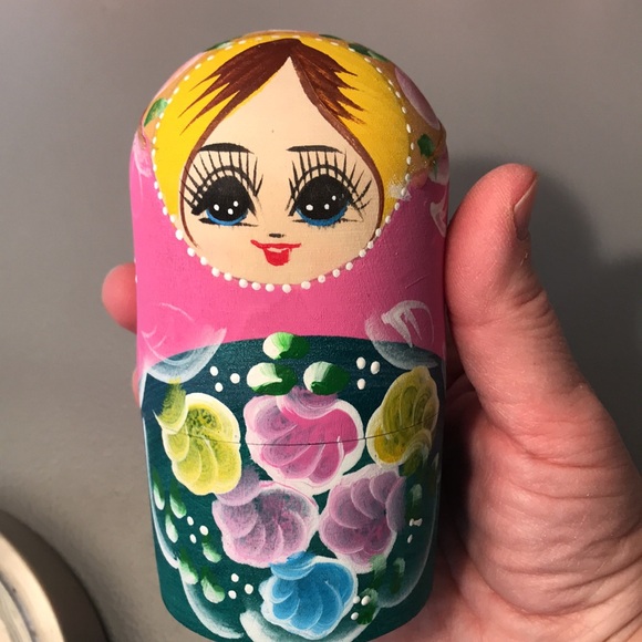 Russian Nesting Dolls Matryoshka (7 piece set) wooden hand painted - Picture 8 of 16